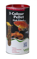 Velda 3 Colour Pellet Food 1250 Mm 440g