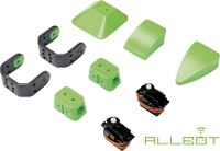 Velleman ALLBOTÂ® Option Bein mit 2 Servos VR012 Robot Bouwpakket, Module