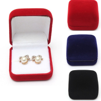 Velvet Stud Earring Ring Jewelry Box Jewelry Display Gift Box