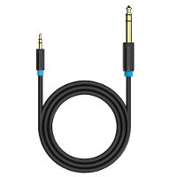 Vention 3,5 mm tot 6,5 mm audiokabel Vergulde mannelijke naar mannelijke connector HIFI Geluidsverbindingskabel