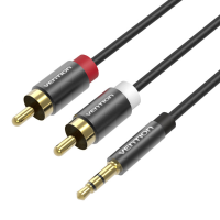 Vention Bcebf 1m 3.5Mm Audio Port Male To 2rca Male Stereo Audio Adapter Cable For Smartphones