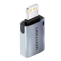 Vention CUD iP naar USB C OTG adapter USB C vrouwelijk naar iP mannelijk Converter voor iPhone 14 13 12 OTG connector