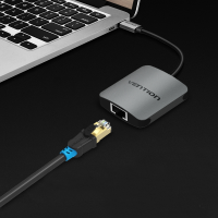 Vention USB C Network Adapter Type C to RJ45 100Mbps Lan Network Card Ethernet Converter for Mac