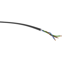 VER H05RN F 3G0,75 Ri. 50 Krachtoverbrenging H05RN F 3 G 0.75 Mm² Zwart 50 m