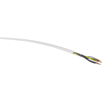 VER H05VV F 5G2,5 ws Eca Ri.50 Krachtoverbrenging H05VV F 5 G 2.50 Mm² Wit 50 m