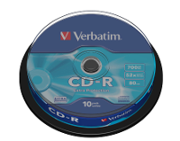 Verbatim 43437 CD R disc 700 MB 10 stuk(s) Spindel