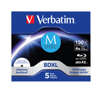 Verbatim 43834 M Disc Blu ray 100 GB 1 stuks Jewelcase Bedrukbaar