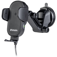 Verbatim Inductie lader 15 W FWC 01 Qi Fast Wireless Car Charger 49552 Uitgangen Magnetische aansluiting Zwart