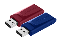 Verbatim Slider USB stick 32 GB Rood, Blauw 49327 USB A 2.0