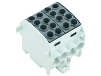 Verdeelblok WeidmÃ¼ller WPD 202 4x35/4x25 BK 1561690000 Zwart 2 stuks