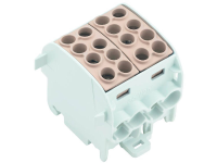 Verdeelblok WeidmÃ¼ller WPD 202 4x35/4x25 BN 1561720000 Bruin 2 stuks