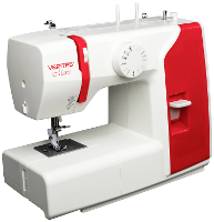Veritas Naaimachine met vrije arm Marie Wit, Rood
