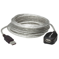 Verlengkabel Usb 2.0 Manhattan [1x Usb 2.0 Stekker A   1x Usb 2.0 Bus A] 5 M Transparant