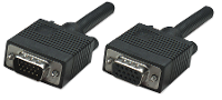 Verlengkabel Vga Manhattan [1x Vga Stekker   1x Vga Bus] 4.5 M Zwart