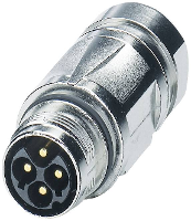 Vermogensconnector   Power M17   M P20 1607671 ST 3EP1N8A9004S Zilver Phoenix Contact Inhoud: 1 stuk(s)