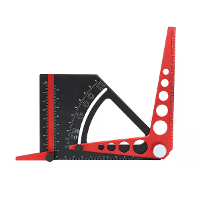 Verstelbare Setvierkant Scribent Aluminium Legering Beweegbare Hoek Protractor Houtbewerking Meetinstrument voor Hoekbep