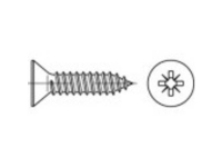 TOOLCRAFT 147683 TELESTEP® Verzonken plaatschroeven 2.2 Mm 6.5 Mm Kruiskop Pozidriv Staal Galvanisch verzinkt 2000 stuk(s)