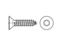 TOOLCRAFT 145303 Verzonken plaatschroeven 2.9 Mm 25 mm Torx DIN 7982 Staal Galvanisch verzinkt 1000 stuks
