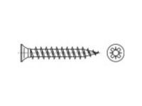 159159 Verzonken schroeven 3 mm 20 mm Kruiskop Pozidriv Staal Galvanisch verzinkt, Geel gechromateerd 1000 stuks