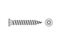 159160 Verzonken schroeven 3 mm 25 mm Kruiskop Pozidriv Staal Galvanisch verzinkt, Geel gechromateerd 1000 stuks