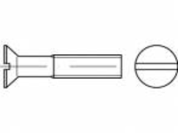 TOOLCRAFT TO 5392326 Verzonken schroeven M10 25 mm Sleuf Staal Galvanisch verzinkt 100 stuk(s)