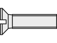 Verzonken Schroeven M6 20 Mm Sleuf Din 963 Kunststof, Polyamide 10 Stuks Toolcraft 839958