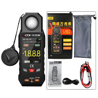 VICTOR 1010DM Twee in één Verlichtingsmultimeter Lichtmeter, 0 199999 Lux 0 19999 FC 2.4 Inch Kleur LCD AC/DC Spanning W