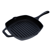 Victoria Square Grillpan 25 cm, Seasoned bak /braadpan
