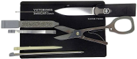 Victorinox SwissCard 0.7133.T3 Zakgereedschapsset Aantal functies 10 Grijs