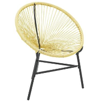 VidaXL   Acapulco Stoel   Beige   Poly rattan