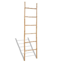 VidaXL Handdoekenladder met 6 sporten bamboe