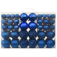 VidaXL   Kerstbal   Blauw   Kunststof