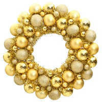 VidaXL   Kerstkrans   Goud   Polystyreen