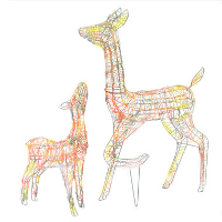 VidaXL   Kerstversiering   Multicolour