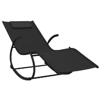 VidaXL   Ligbed   Black