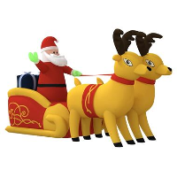 VidaXL   Opblaasbare Kerstman   130 cm