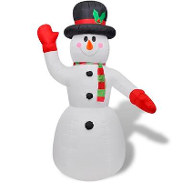 VIDAXL Opblaasbare sneeuwpop 240 cm