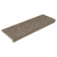 VidaXL   Trapmat   Beige   Stof   15 stuks