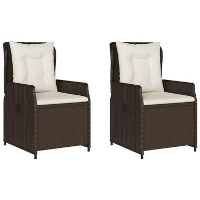 VidaXL   Tuinstoel   Bruin   Poly rattan