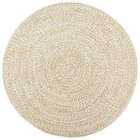 VidaXL   Vloerkleed   Wit   Jute