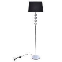 VIDAXL Vloerlamp Eleganza zwart