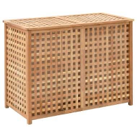 VidaXL Wasmand   87,5x46x67   massief walnotenhout
