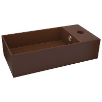 VidaXL   Wastafel   Bruin   Keramiek