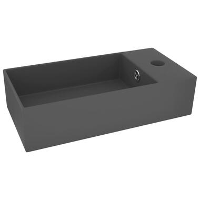 VidaXL   Wastafel   Grijs   Keramiek