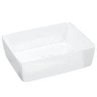 VidaXL   Wastafel   Wit   Keramiek   48 x 37 x 13 cm