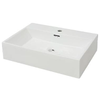 VidaXL   Wastafel   Wit   Keramiek   60.5 X 42.5 X 14.5 Cm