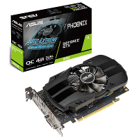Asus Videokaart Nvidia GeForce GTX1650 Phoenix Overclocked 4 GB GDDR5 RAM PCIe x16 HDMI, DisplayPort, DVI