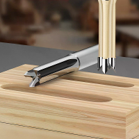 Vierbladige carbide tenonsnijder houtbewerking mortise en tenon deurslot gat opener soepele snijgereedschap 8mm 9mm 10mm