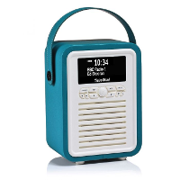 VQ: Retro Mini Digitale DAB+ Tafelradio   Blauw
