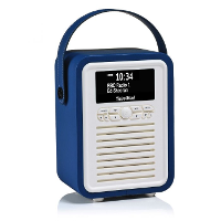 VQ: Retro Mini Digitale DAB+ Tafelradio   Navy